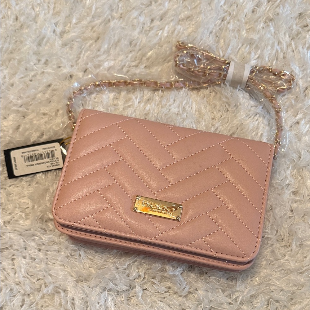 Bebe Pink Quilted Women's Bag NWT